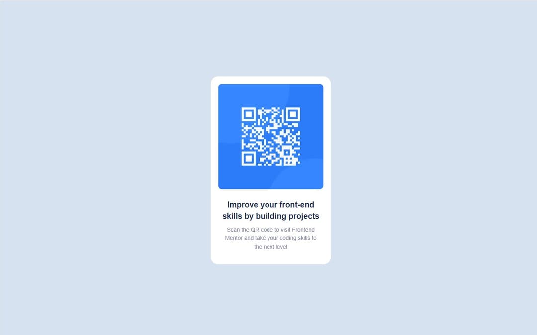 screenshot QR Code component desktop view image