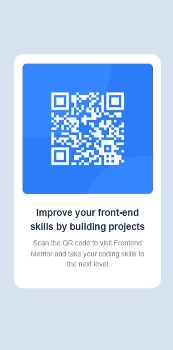 screenshot QR Code component mobile view image